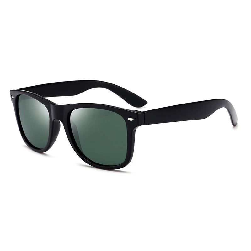 Gafas De Sol Polarizadas Cuadradas Clásicas Para Hombre Y Mujer, Lentes De Sol Retro Negras, Moda Masculina Y Femenina, Gafas De Sol Antideslumbrantes Para Conducir De Verano