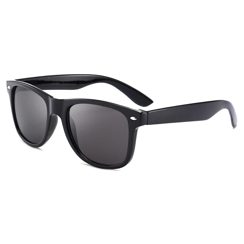 Gafas De Sol Polarizadas Cuadradas Clásicas Para Hombre Y Mujer, Lentes De Sol Retro Negras, Moda Masculina Y Femenina, Gafas De Sol Antideslumbrantes Para Conducir De Verano