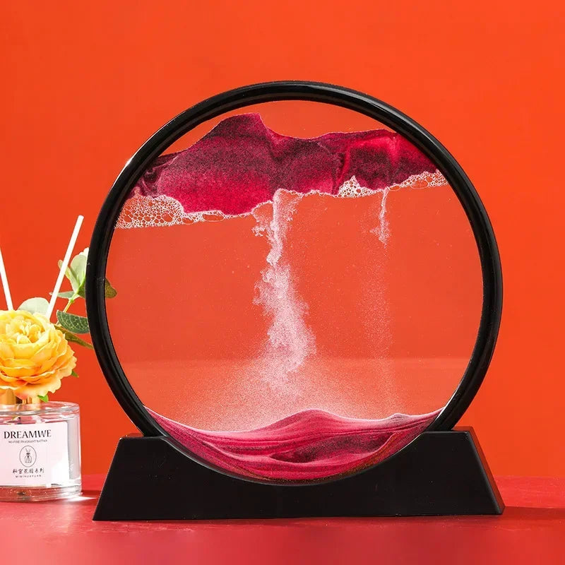 Arte de Arena en Movimiento 3D - Black Base - Pink