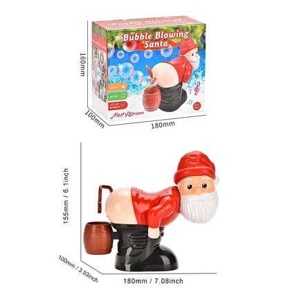 Máquina De Burbujas De Glúteos De Navidad Con Música Y Luz, Juguete Eléctrico De Papá Noel, Regalo De Navidad Novedoso Para Niños Y Niñas